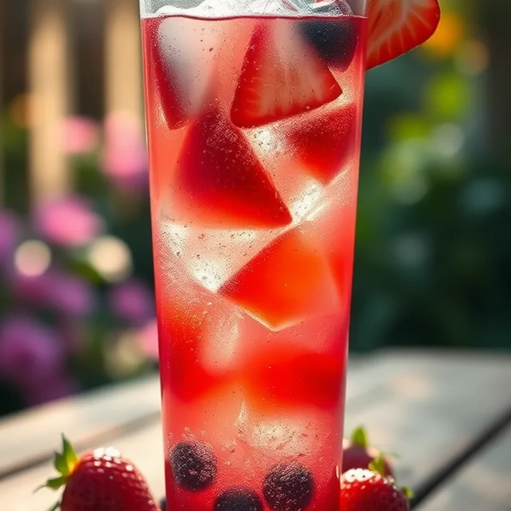 vanilla berry cocktails
