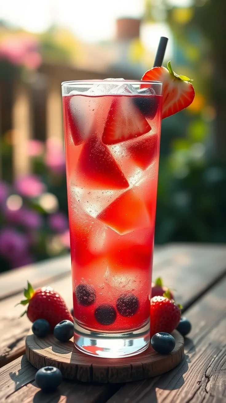 vanilla berry cocktails