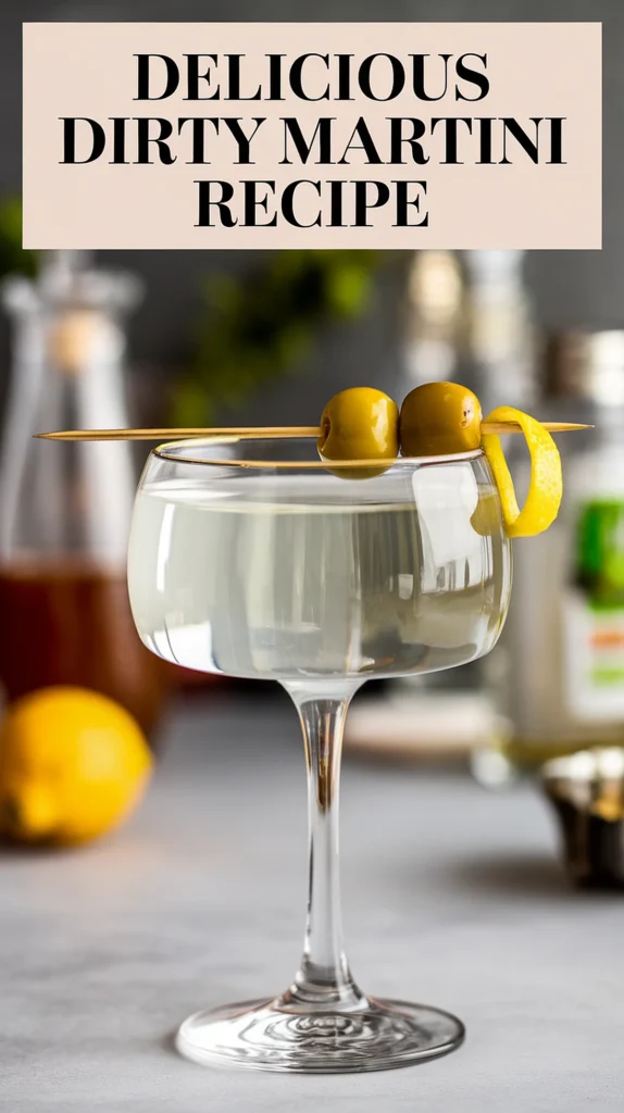 Dirty martini recipe