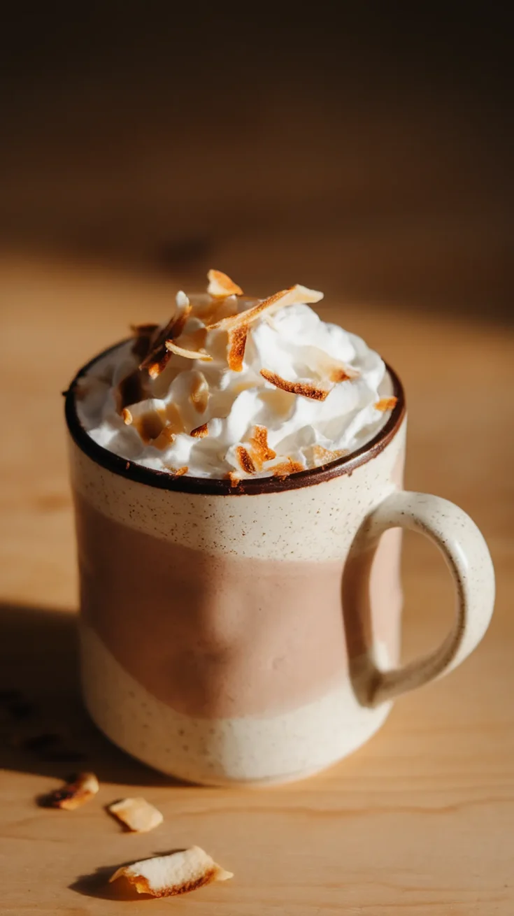 Toasted Coconut Hot chocolate