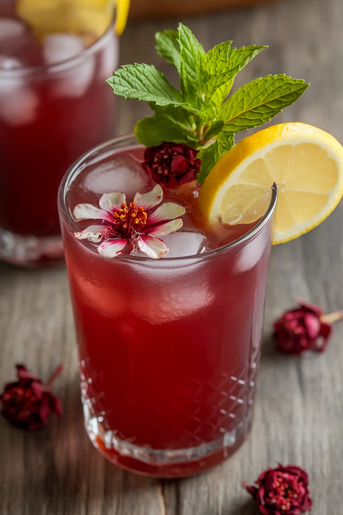 Refreshing Hibiscus Cooler Mocktail Recipe hibiscus cooler mocktail