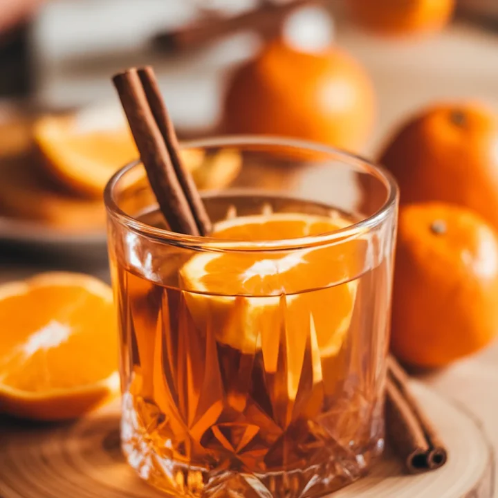spiced clementine mulled whisky
