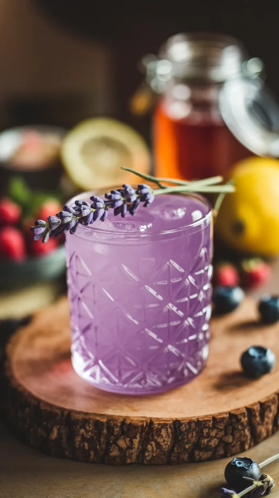 citrus and lavender drinks
