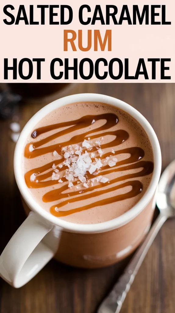 caramel rum hot chocolate