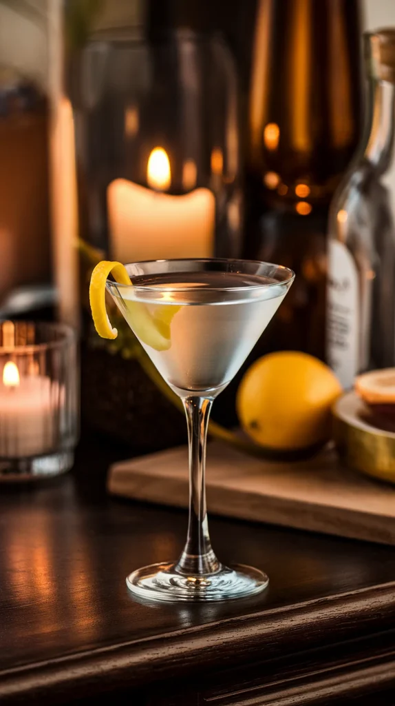 Classic martini with gin recipe