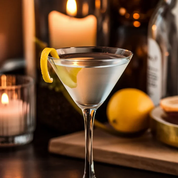 Classic martini with gin recipe