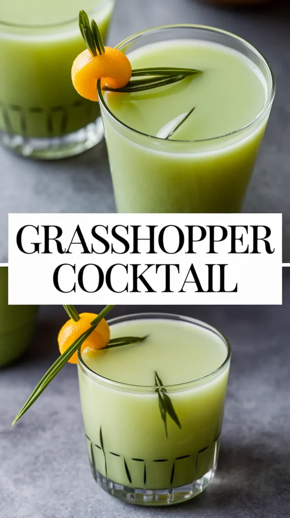 grasshopper mint and chocolate cocktail