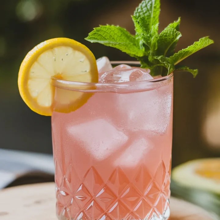 pink gin cocktail