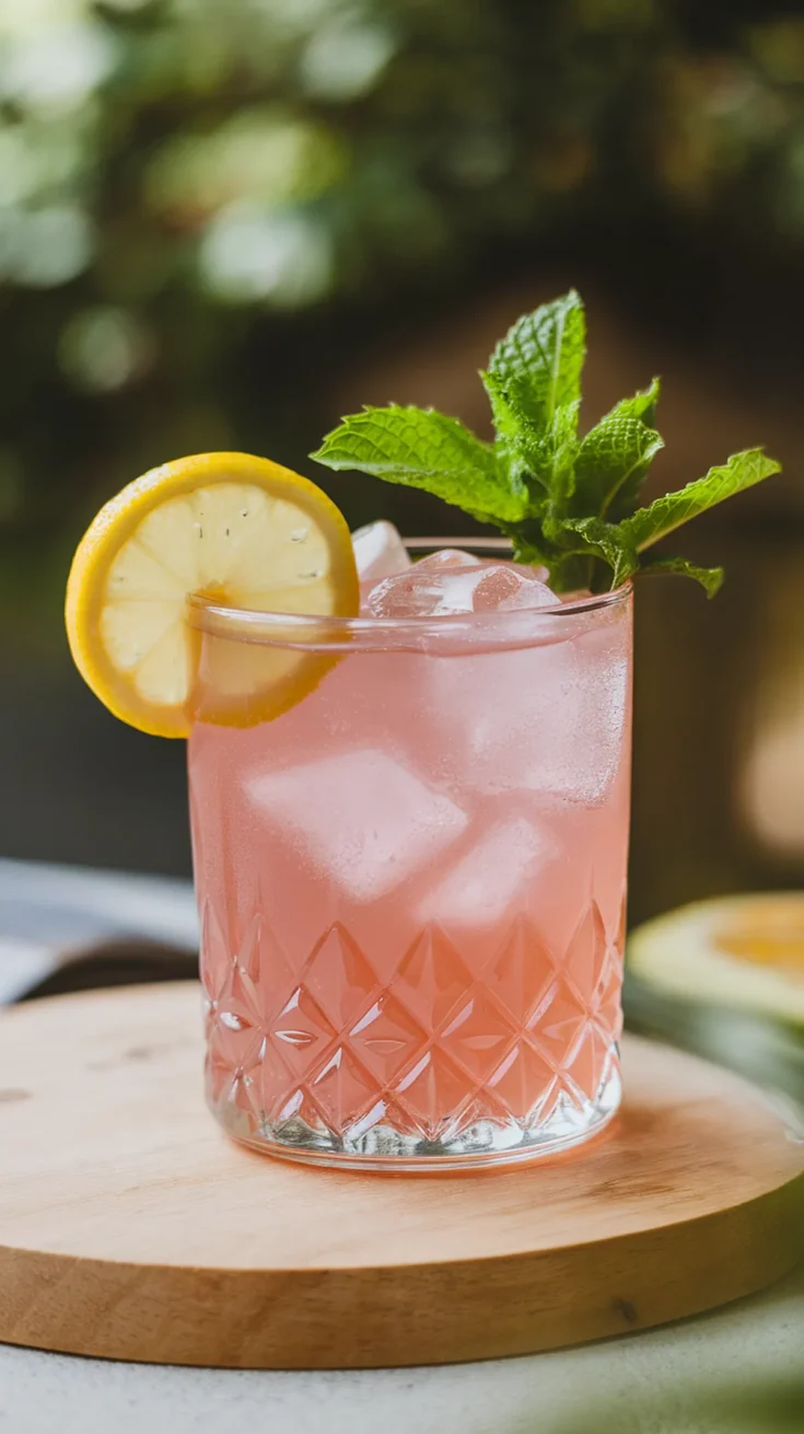 pink gin cocktail