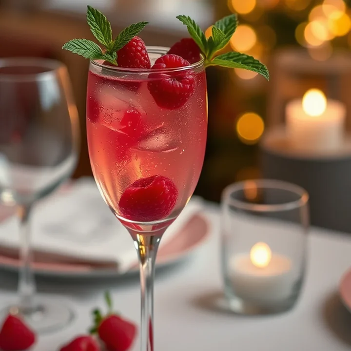 raspberry rose sparkler