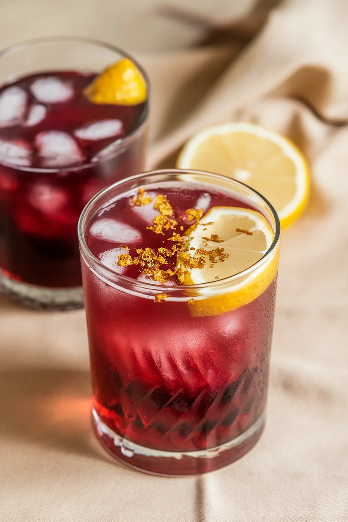 hibiscus cooler mocktail