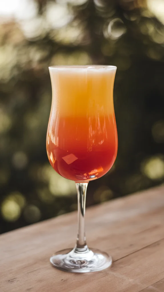 tropical sunrise mocktail