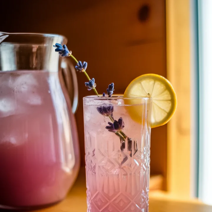 lavender lemonade fizz mocktail