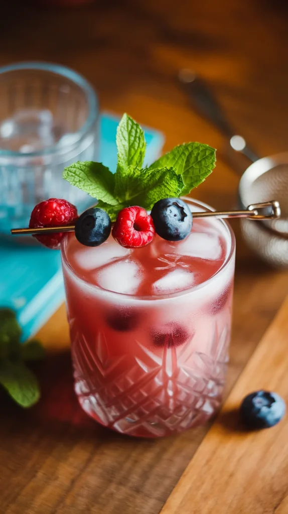 vanilla berry cocktails