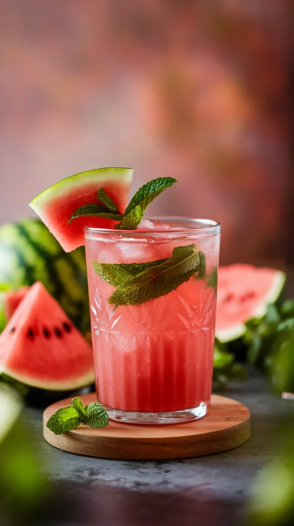 refreshing watermelon mojito mocktail