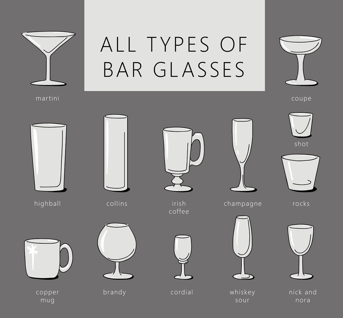 bar glasses