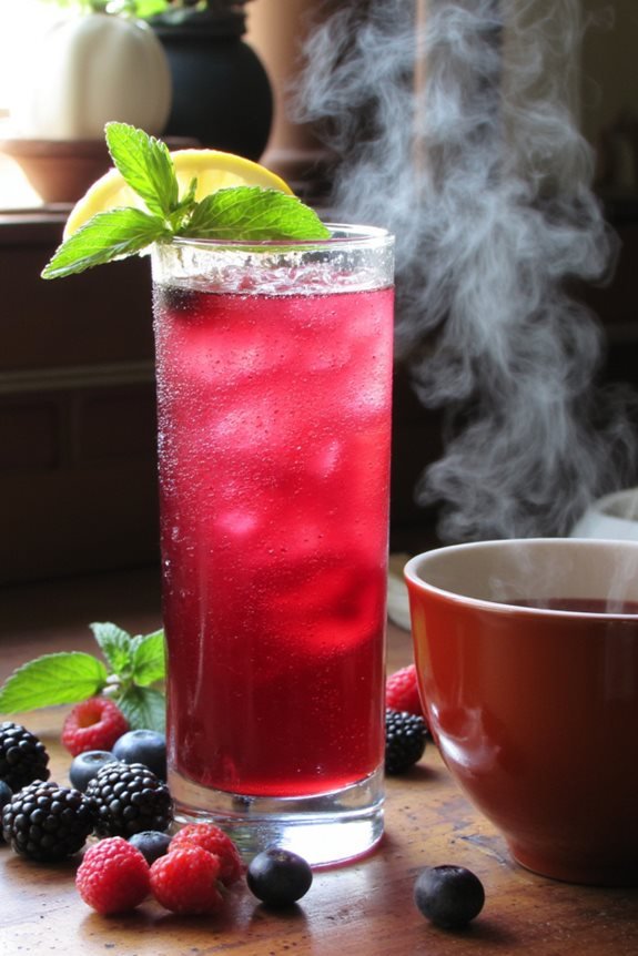 hibiscus berry superfood mocktail