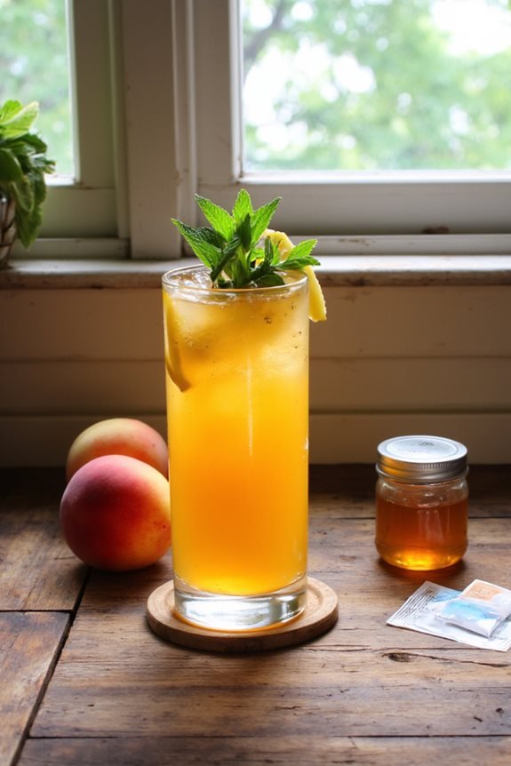 peachy mocktail food pairings