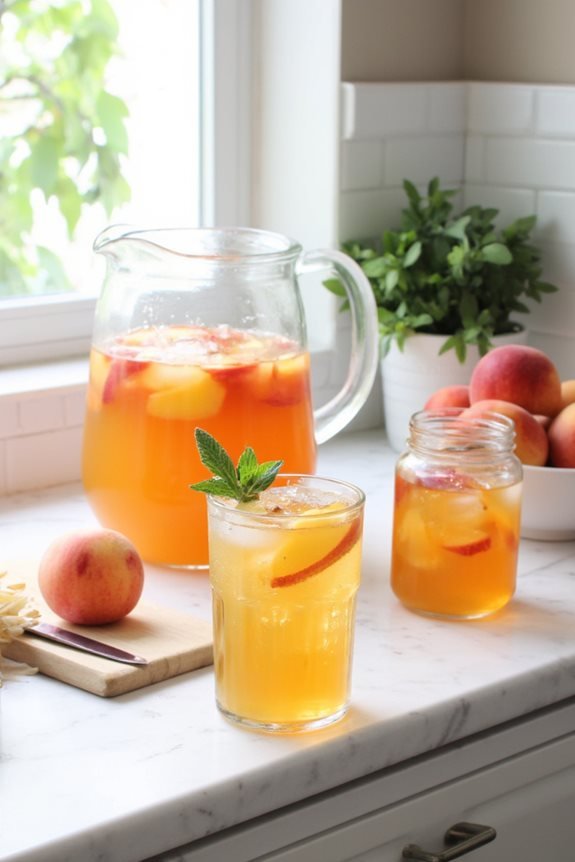 perfect peach iced tea