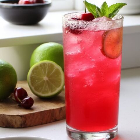 sweet tart cherry limeade delight
