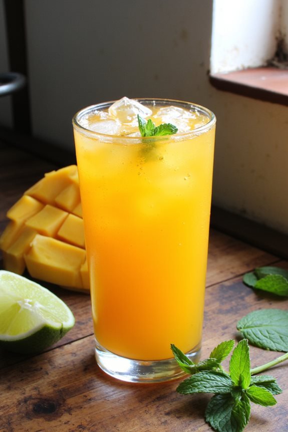 tropical mocktail food pairings