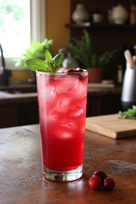 cranberry basil sangria pairings