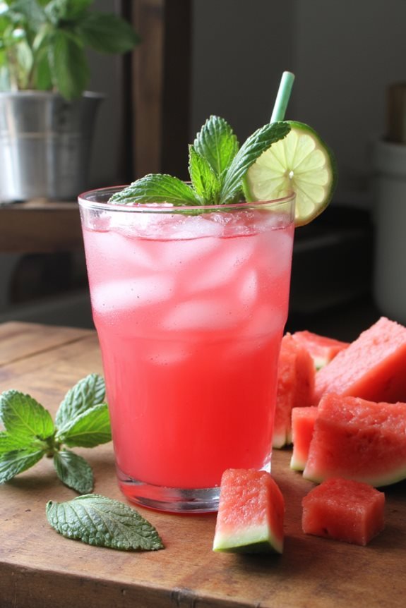 minty watermelon cooler recipe