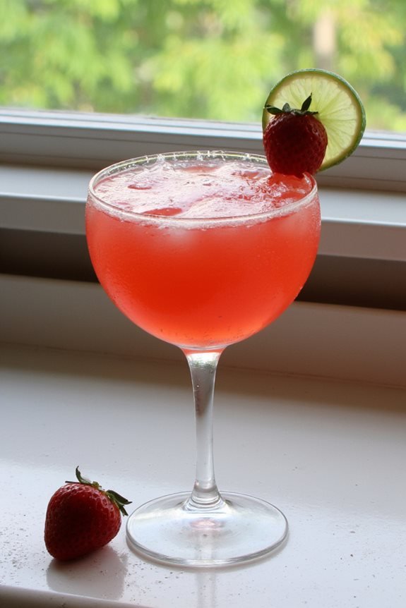 perfect homemade strawberry daiquiri