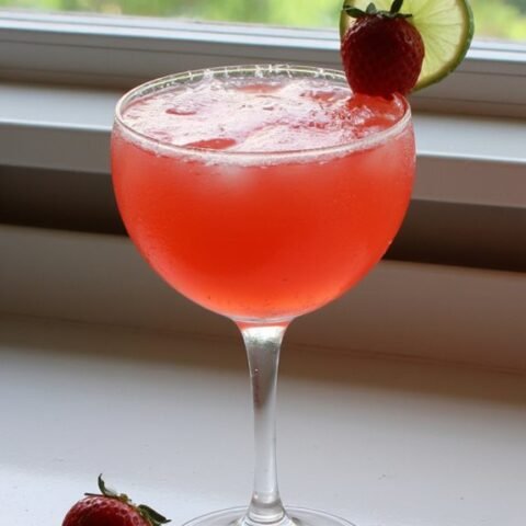 perfect homemade strawberry daiquiri