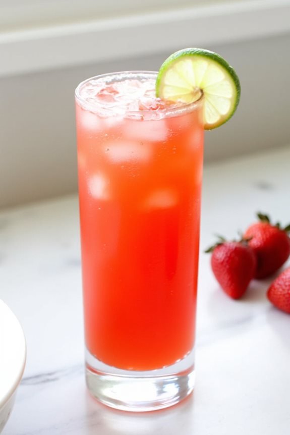 refreshing strawberry mocktail delight