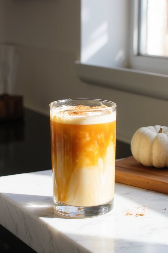 autumn inspired creamy cocktail