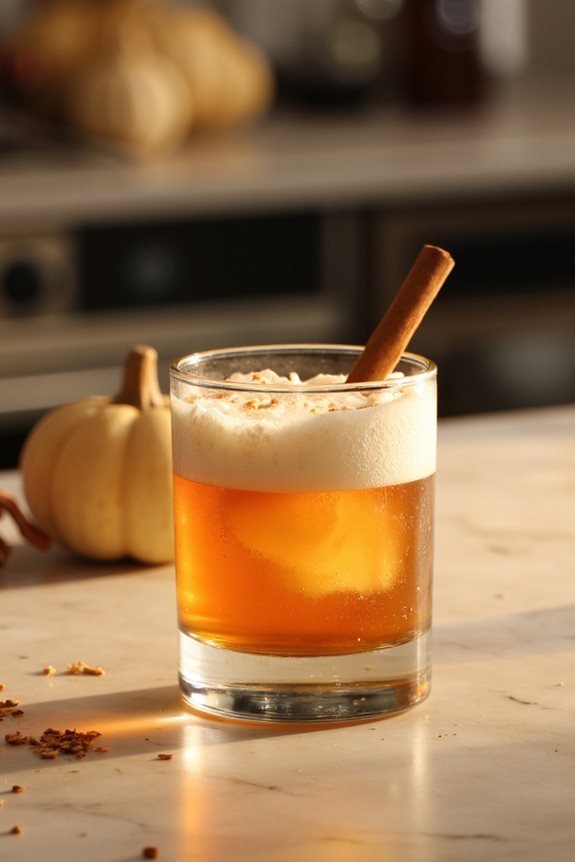 autumn sophisticated whiskey cocktail