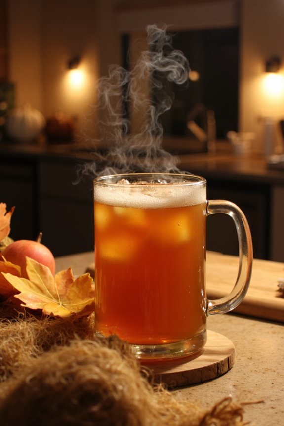 cozy spiked apple cider