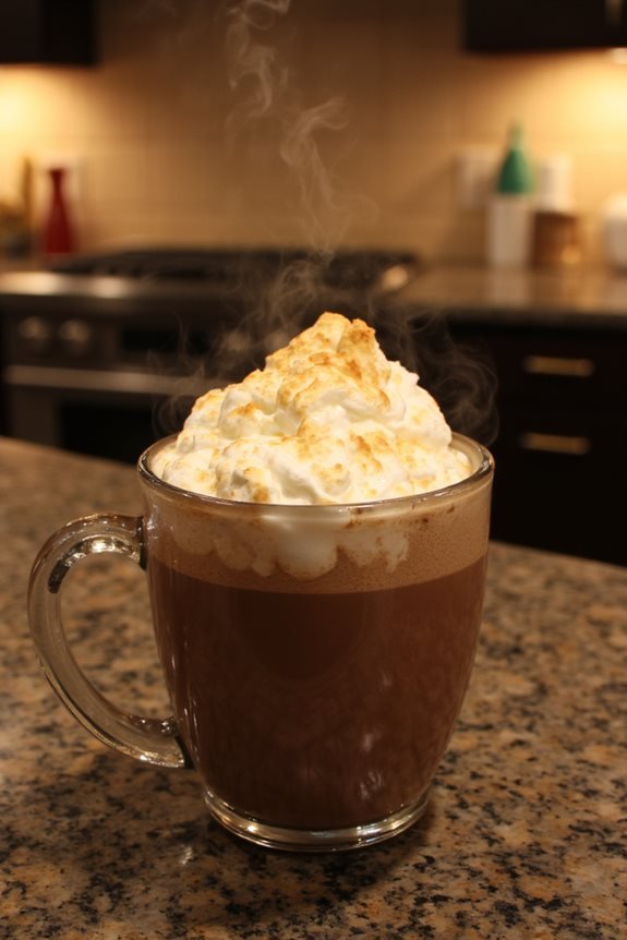 cozy toasted marshmallow cocktail