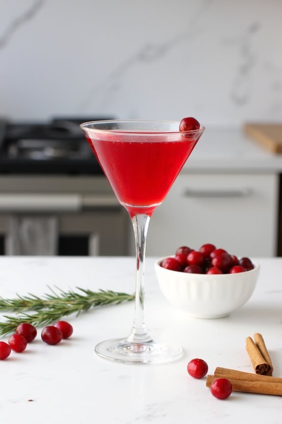 cranberry cocktail complementary bites