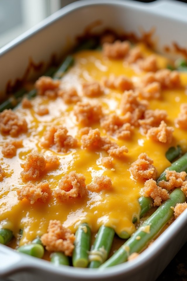 cheesy green bean casserole