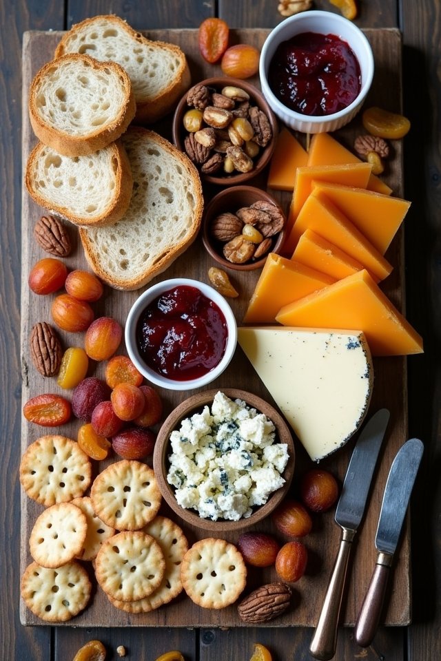 rustic bread cheese board