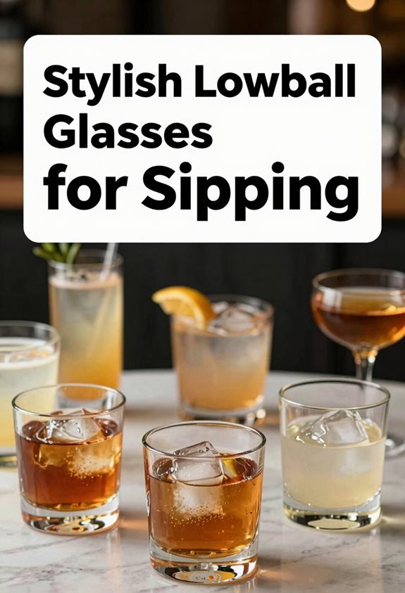 stylish lowball glass options