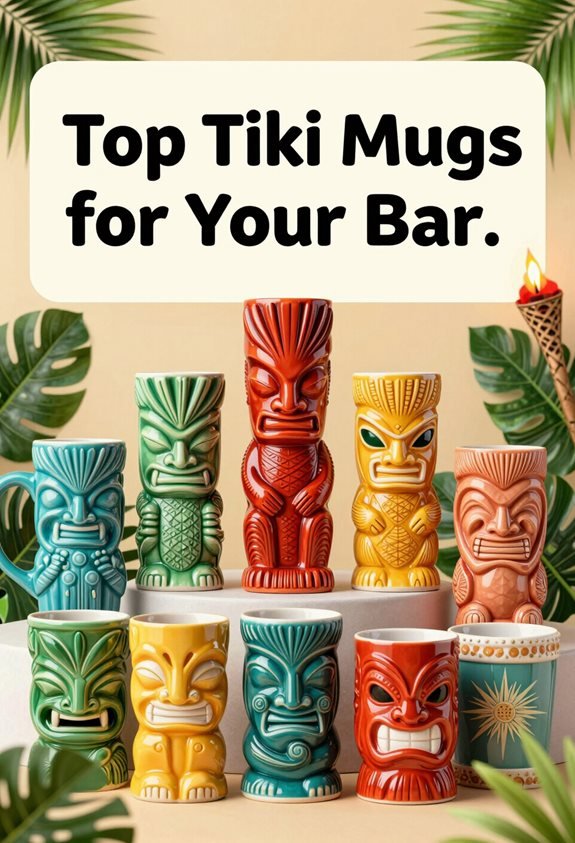 tiki mugs for home bar