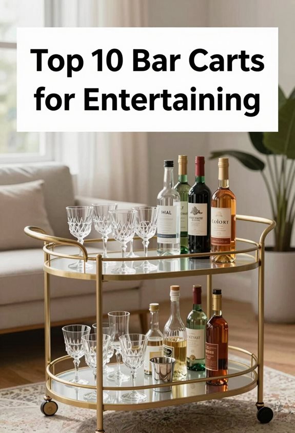 top bar carts for entertaining