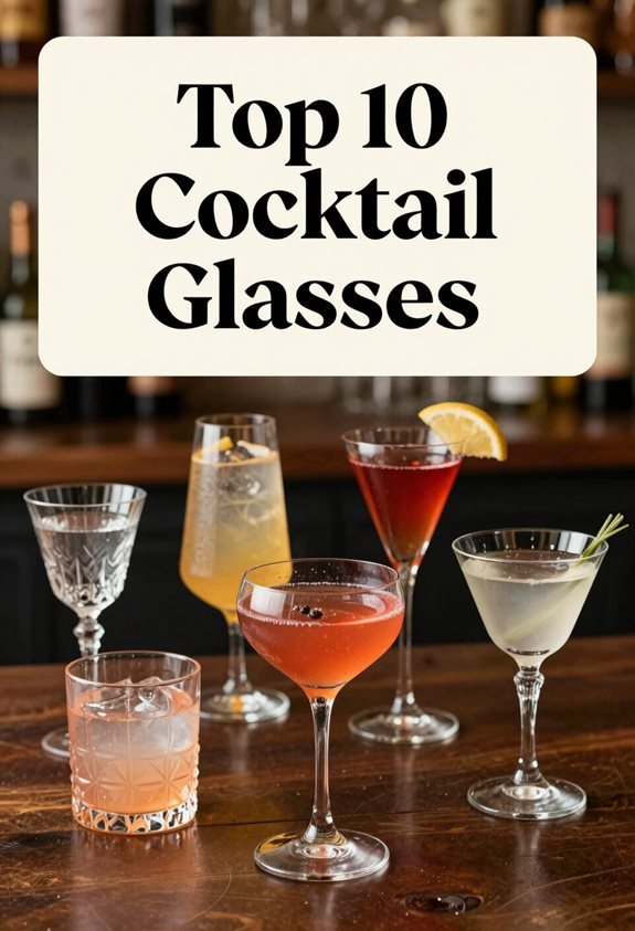 top cocktail glasses selection