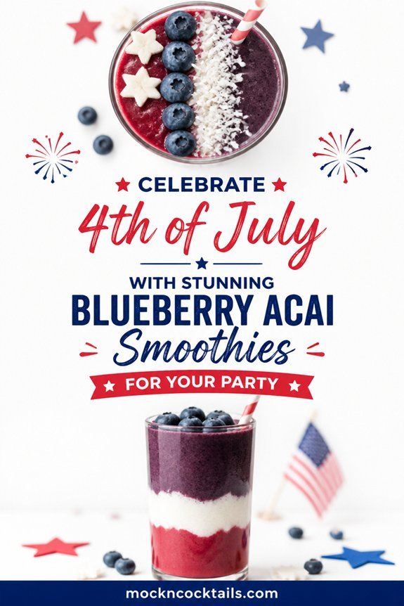 berry acai mint smoothie