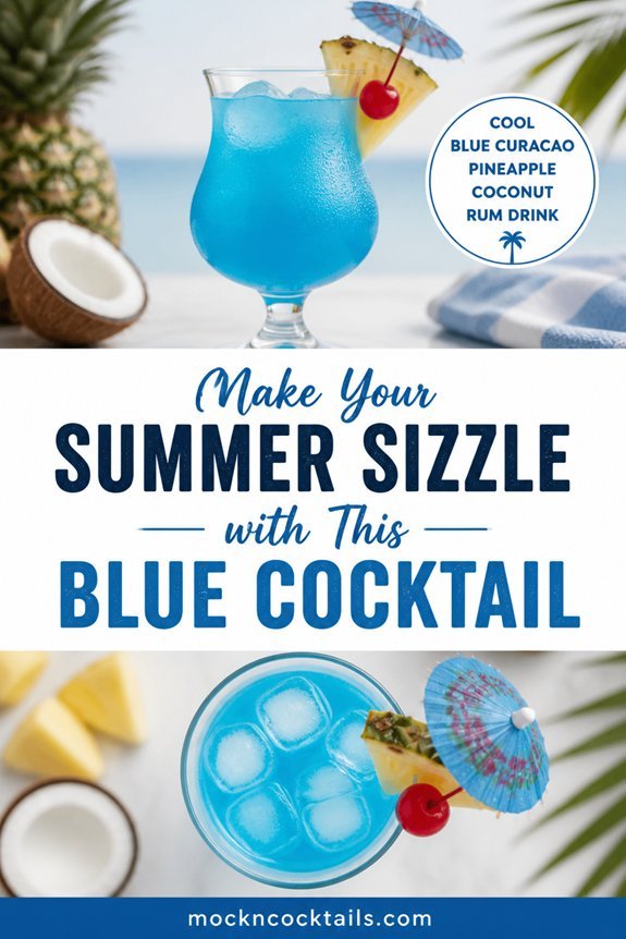 blue curacao pineapple coconut