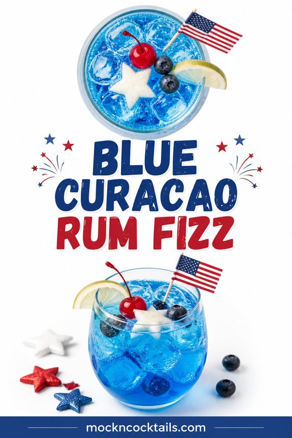 blue curacao rum fizz
