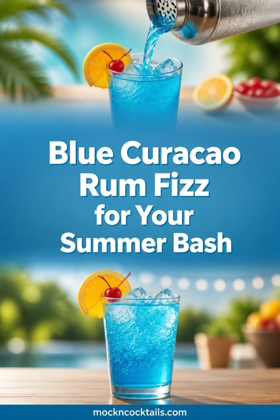 blue curacao tropical cocktail