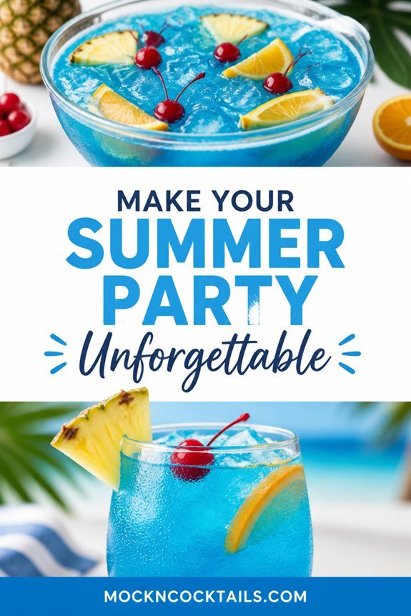 blue hawaiian vodka punch