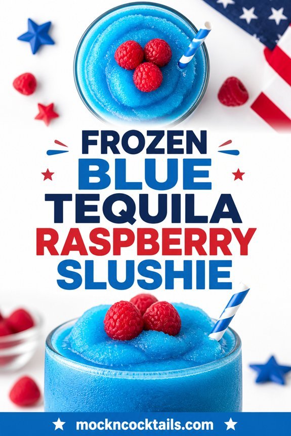 blue raspberry tequila slushie