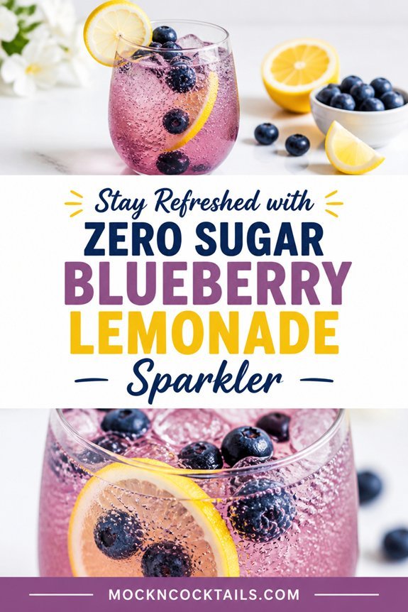 blueberry lemonade sparkling drink