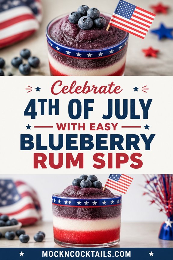 blueberry rum frozen cocktail