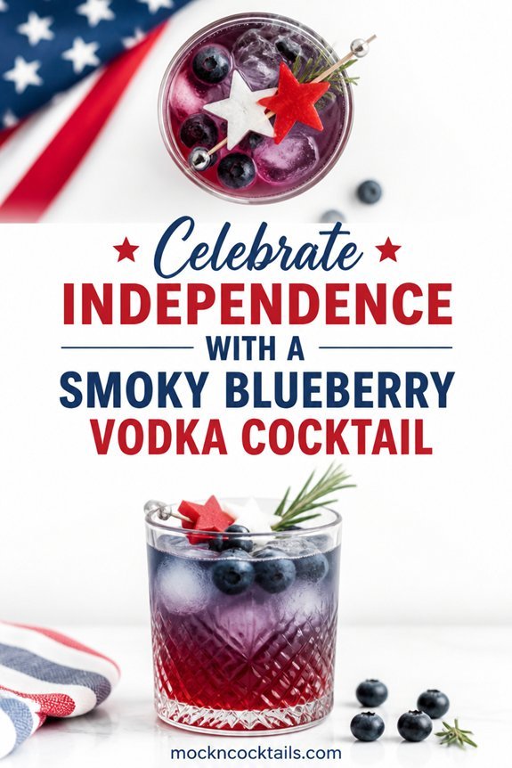 blueberry smoked patriotic cocktail